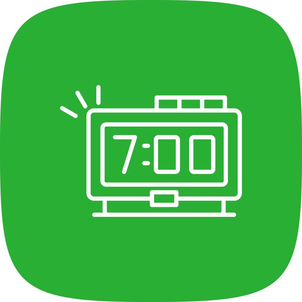Digital Clock Creative Icon Design vector