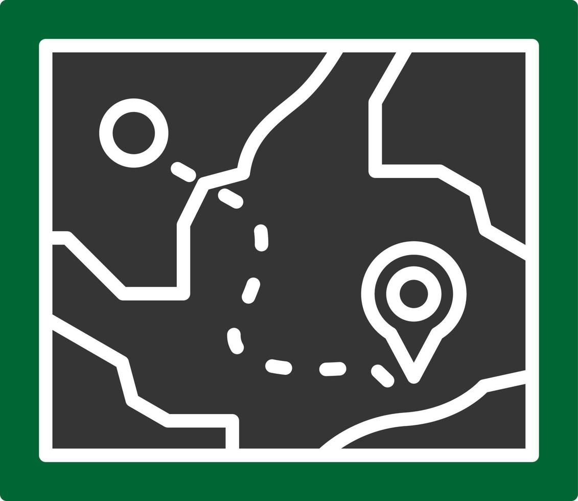 Map Creative Icon Design vector