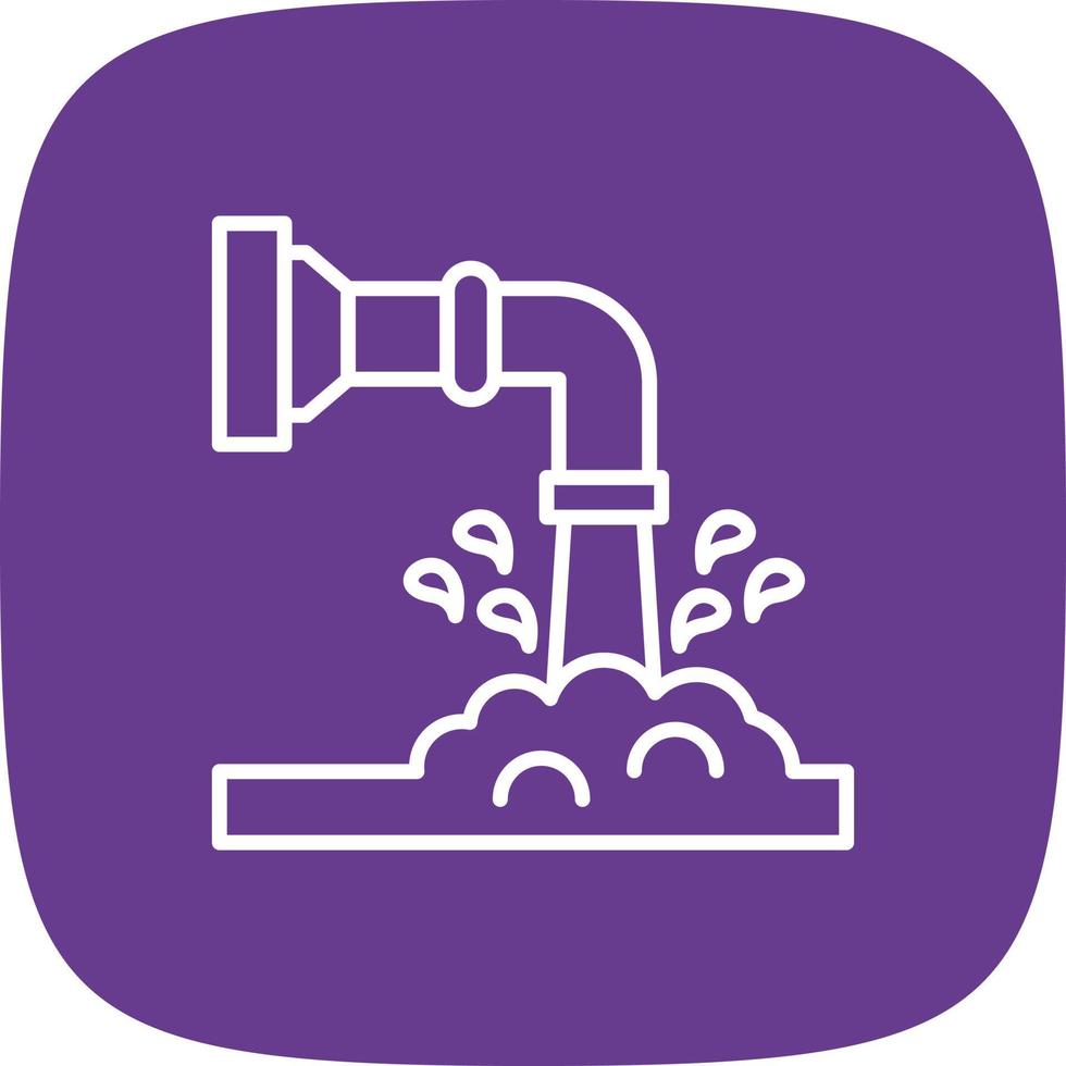 Waste Water Creative Icon Design vector