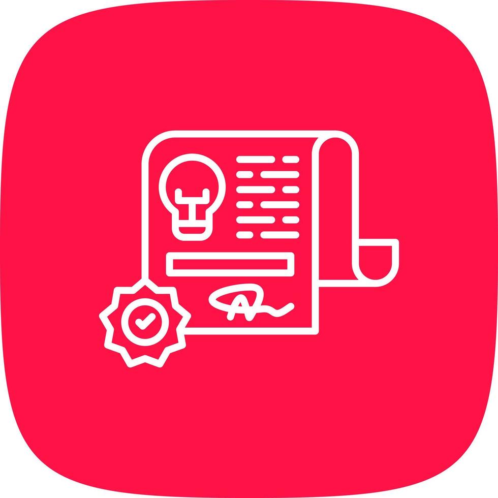 Patent Creative Icon Design vector