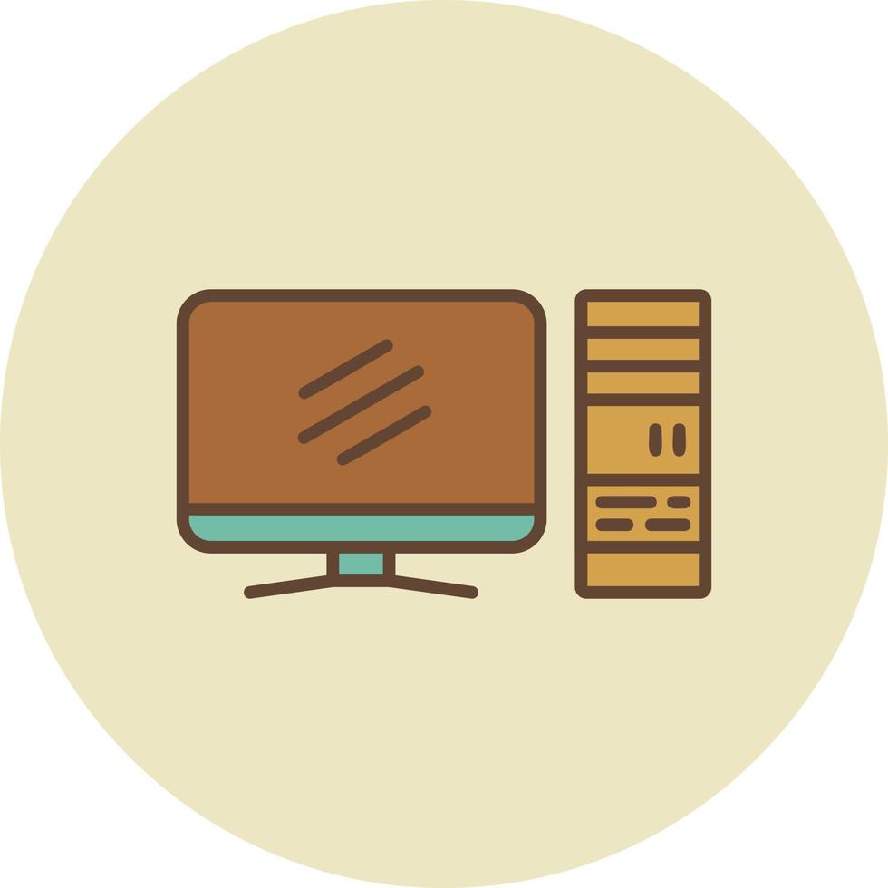 Computer Creative Icon Design vector