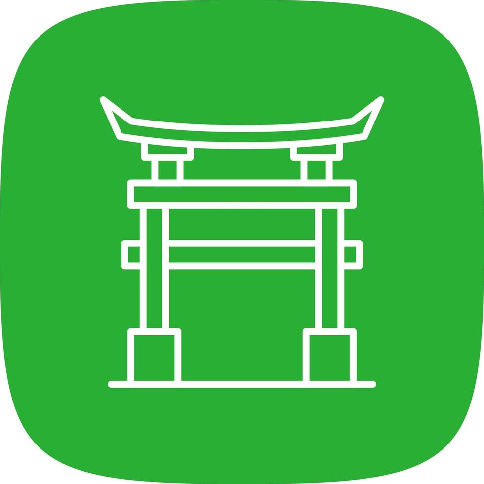 Torii Gate Creative Icon Design vector