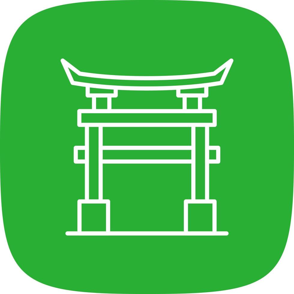 Torii Gate Creative Icon Design vector