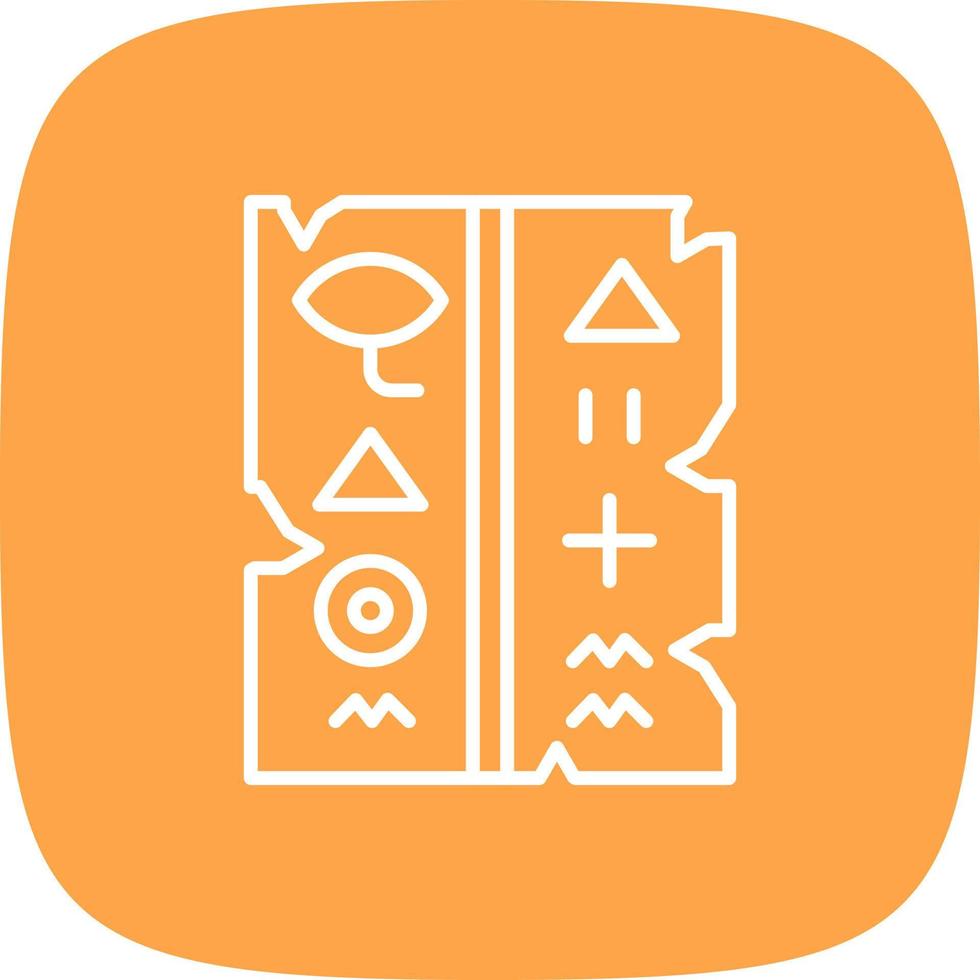Hieroglyph Creative Icon Design vector