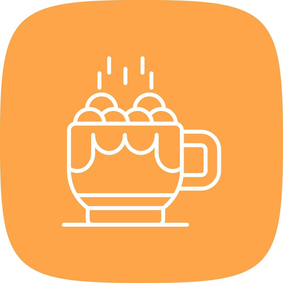 Hot Chocolate Creative Icon Design vector