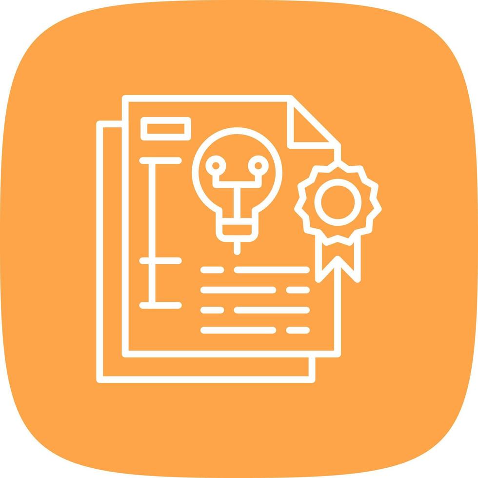Patent Creative Icon Design vector