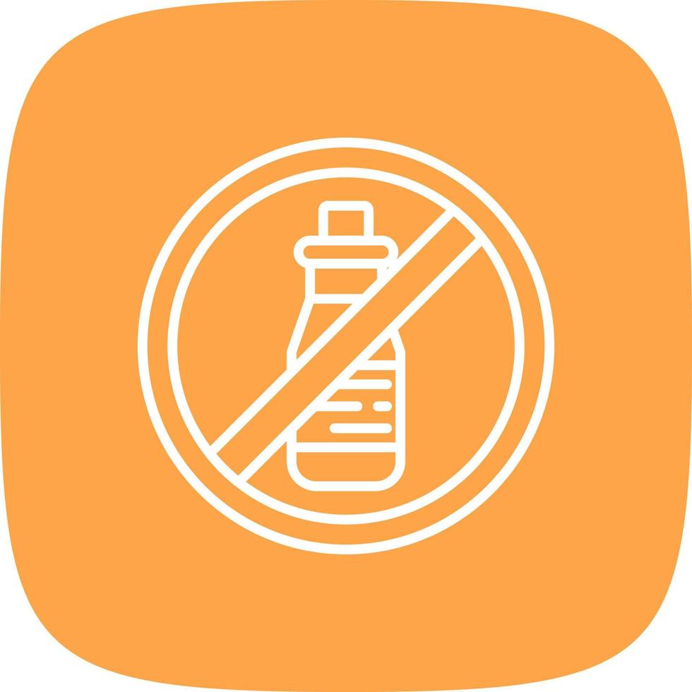 No Alcohol Creative Icon Design vector