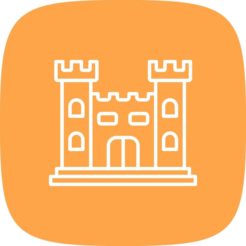 diseño de icono creativo de castillo vector