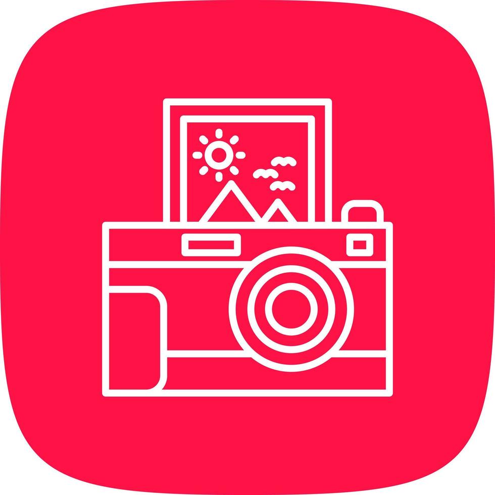 Instant Camera Creative Icon Design vector