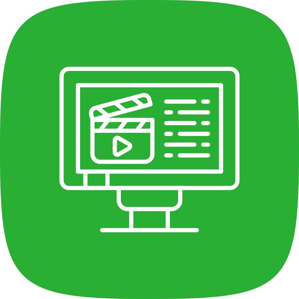 Video Creative Icon Design vector