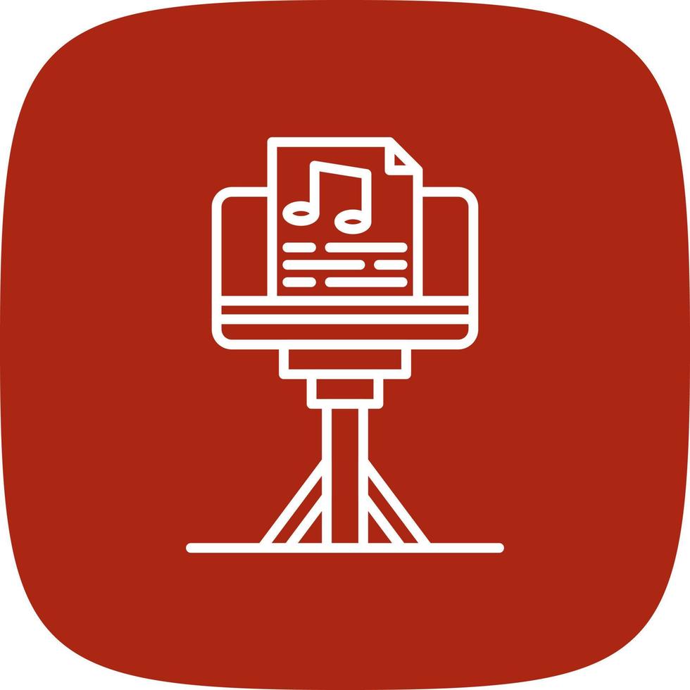 Music Stand Creative Icon Design vector
