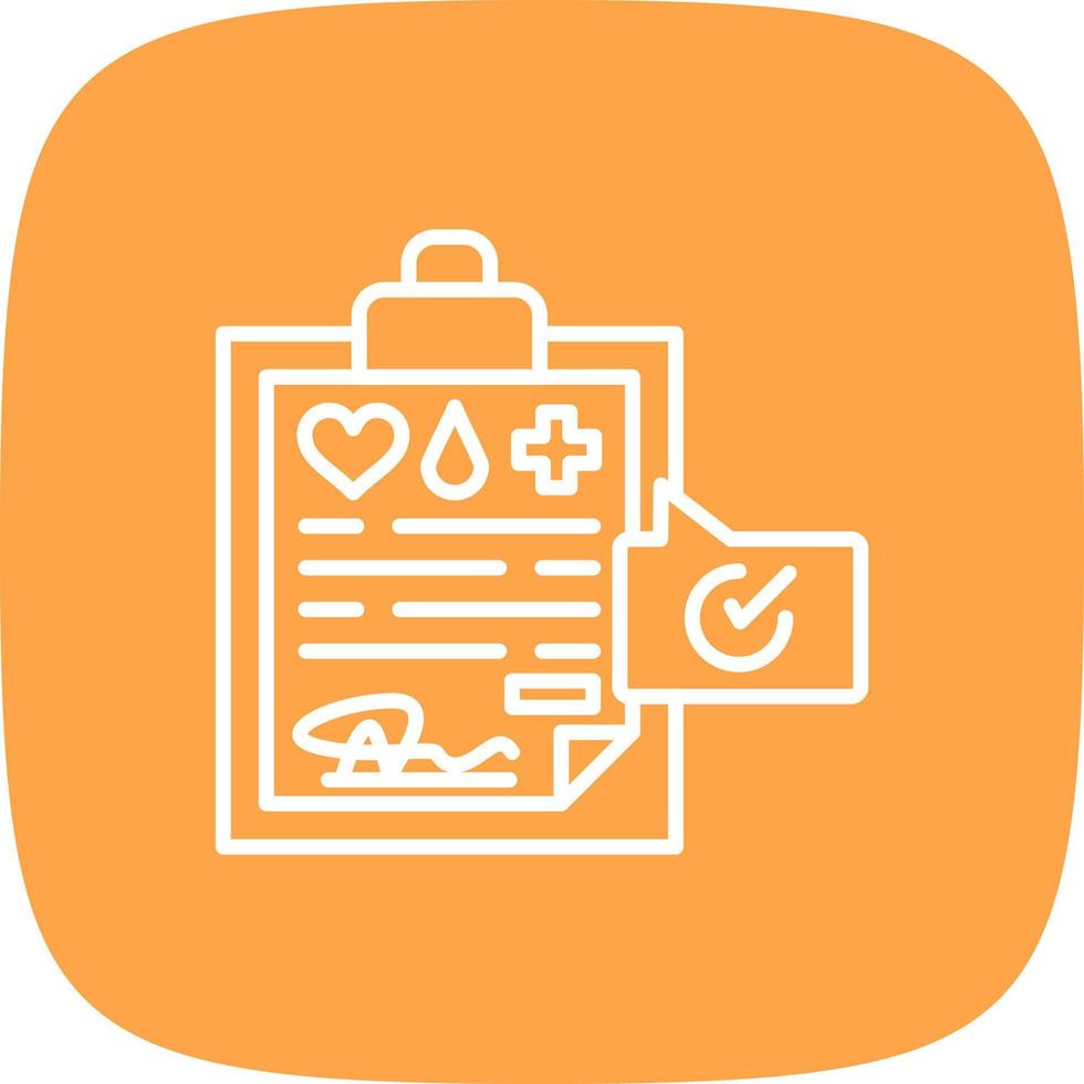 Medical Record Creative Icon Design vector