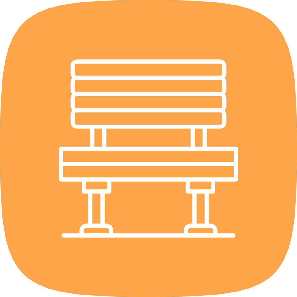 Bench Creative Icon Design vector