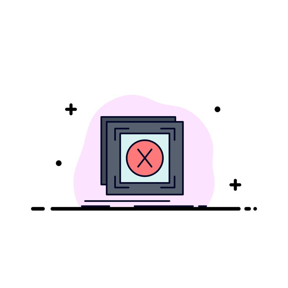 error application message problem server Flat Color Icon Vector