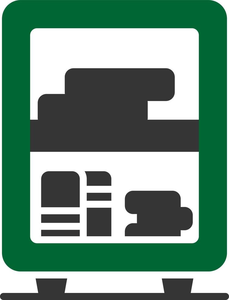 Bookshelf Creative Icon Design vector