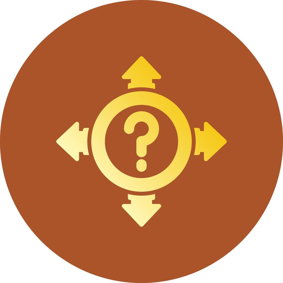 Uncertainty Creative Icon Design vector