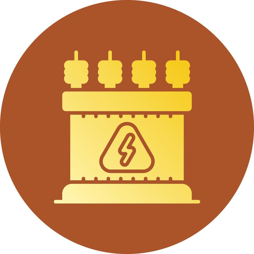 Power Transformer Creative Icon Design vector