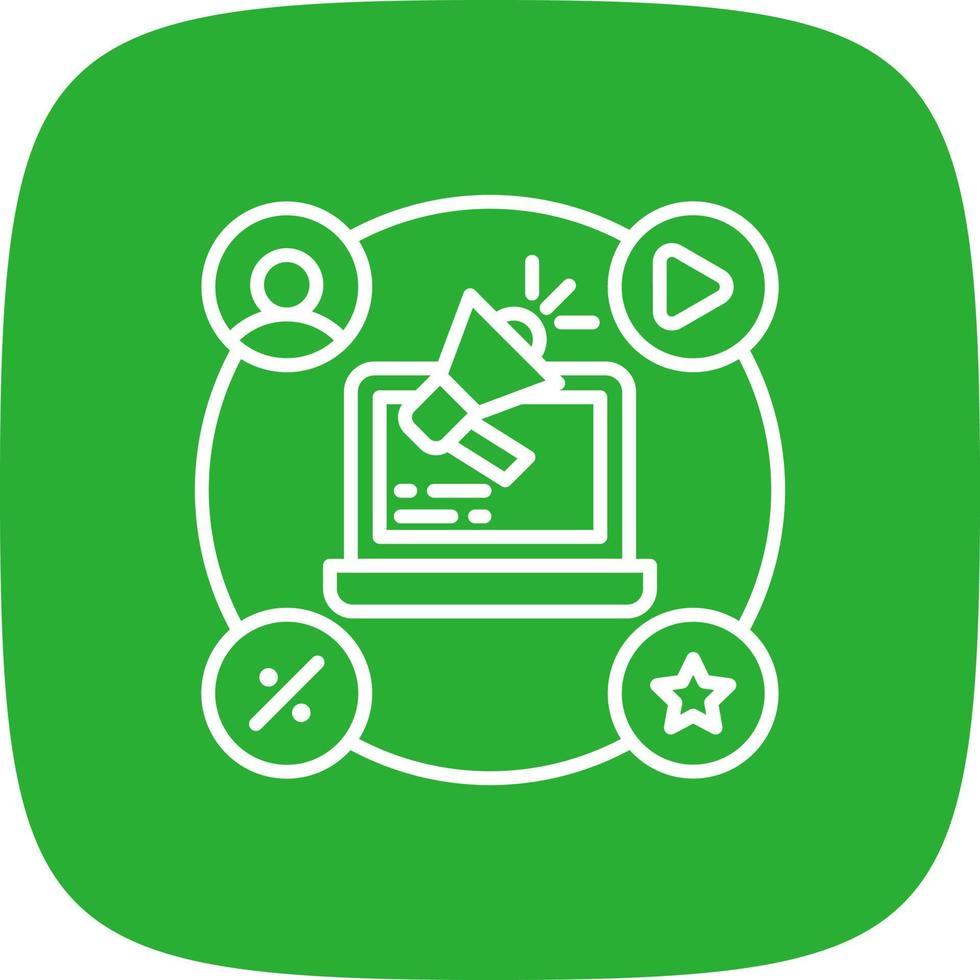 Advertising Creative Icon Design vector