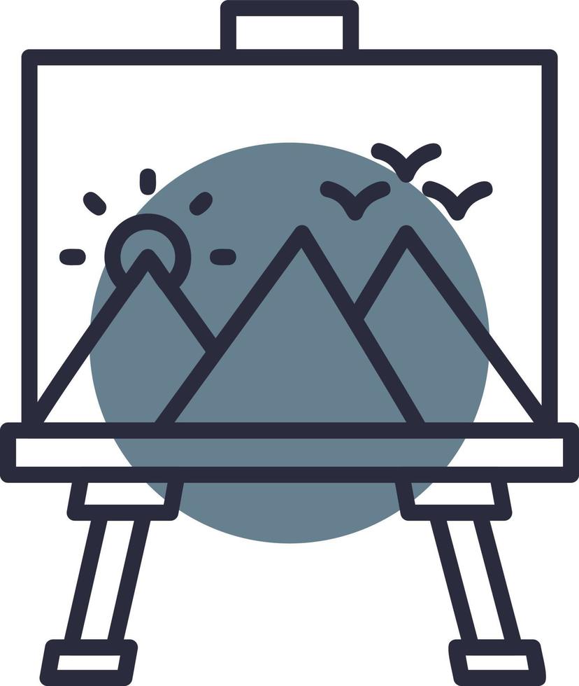 Canvas Creative Icon Design vector