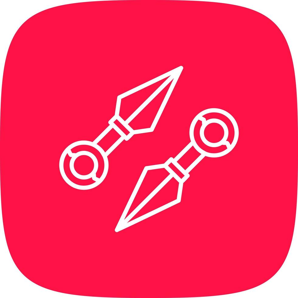 Kunai Creative Icon Design vector