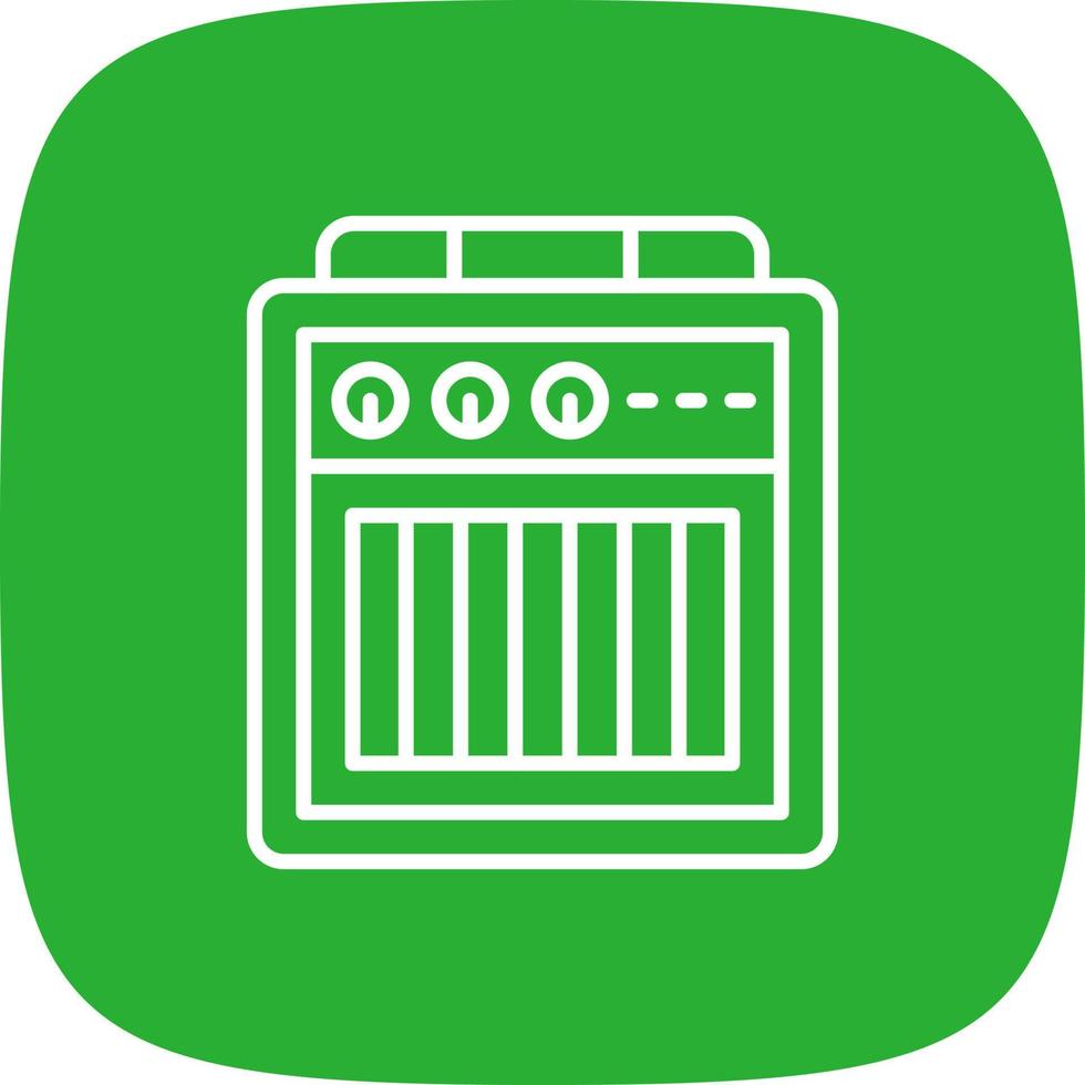 Amplifier Box Creative Icon Design vector