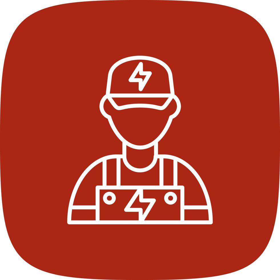 Electrician Creative Icon Design vector
