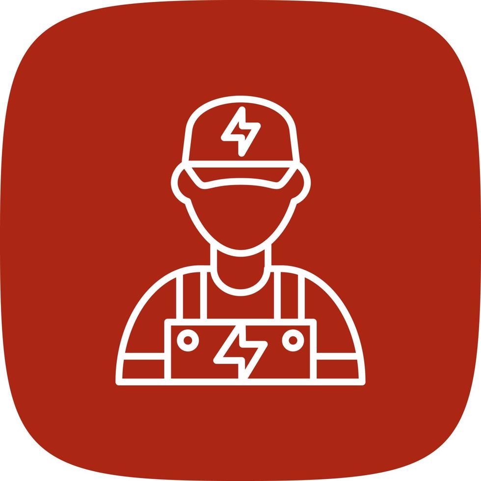 Electrician Creative Icon Design vector