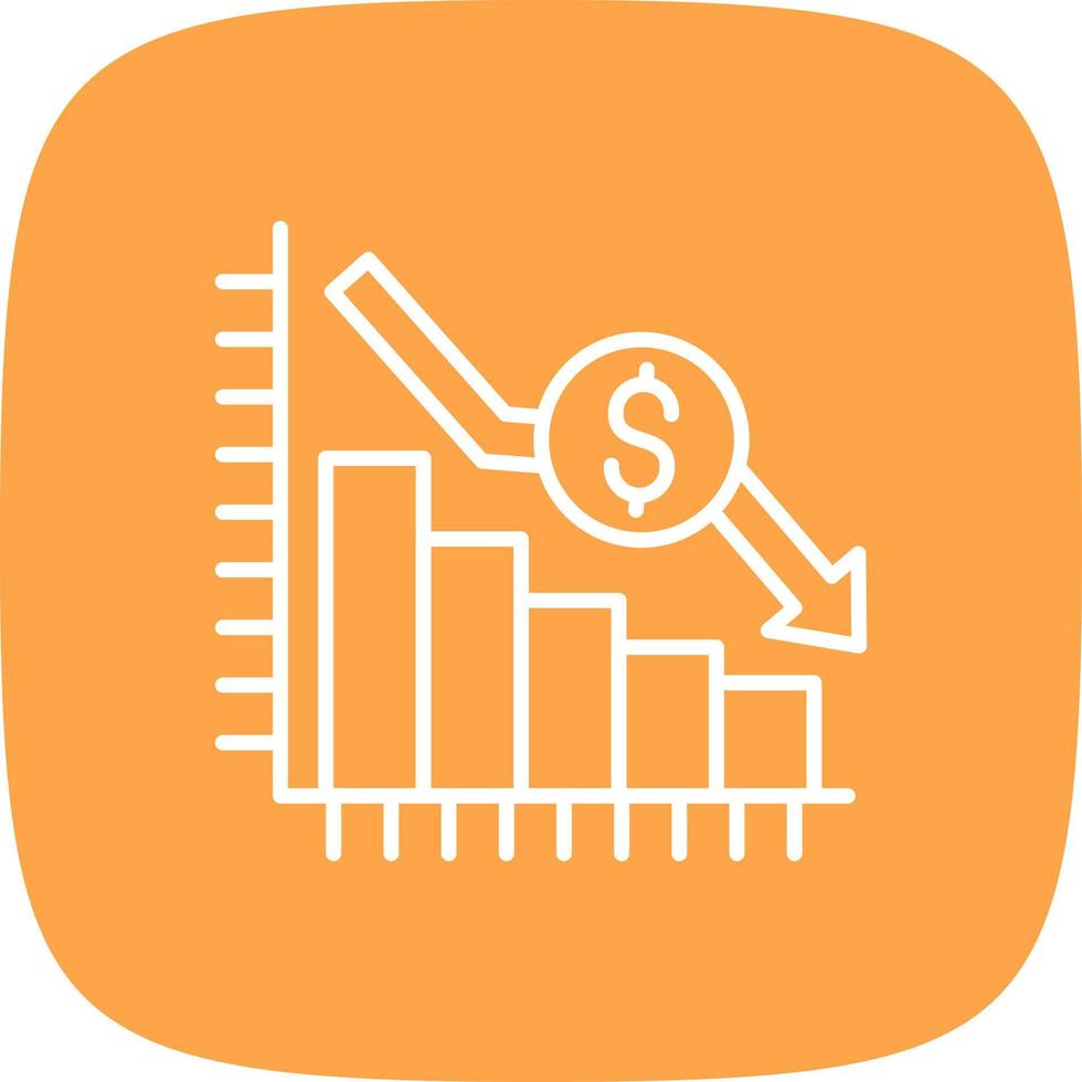 Bar Graph Creative Icon Design vector