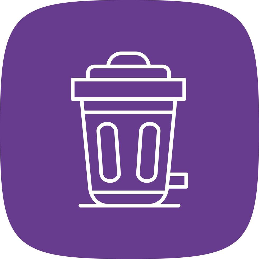 Trash Bin Creative Icon Design vector