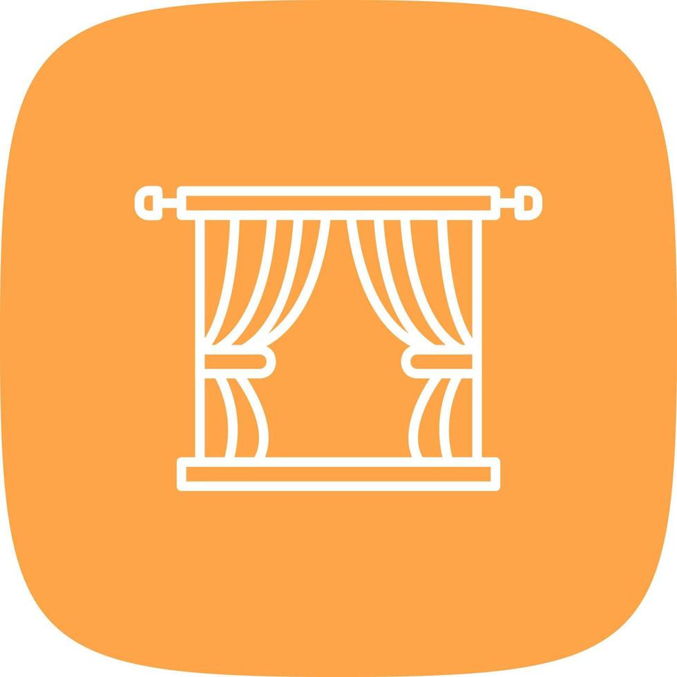 Curtain Creative Icon Design vector