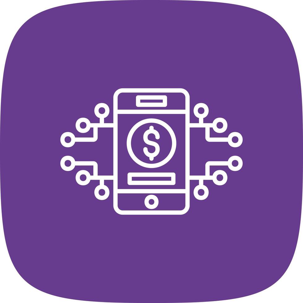 Digital Money Creative Icon Design vector