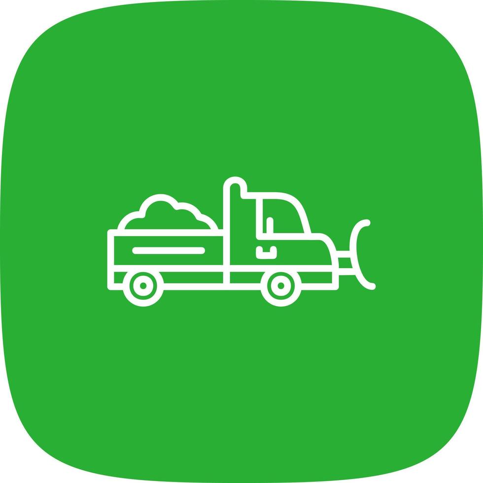 Snowplow Creative Icon Design vector