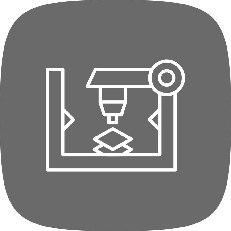 3d Printer Creative Icon Design vector