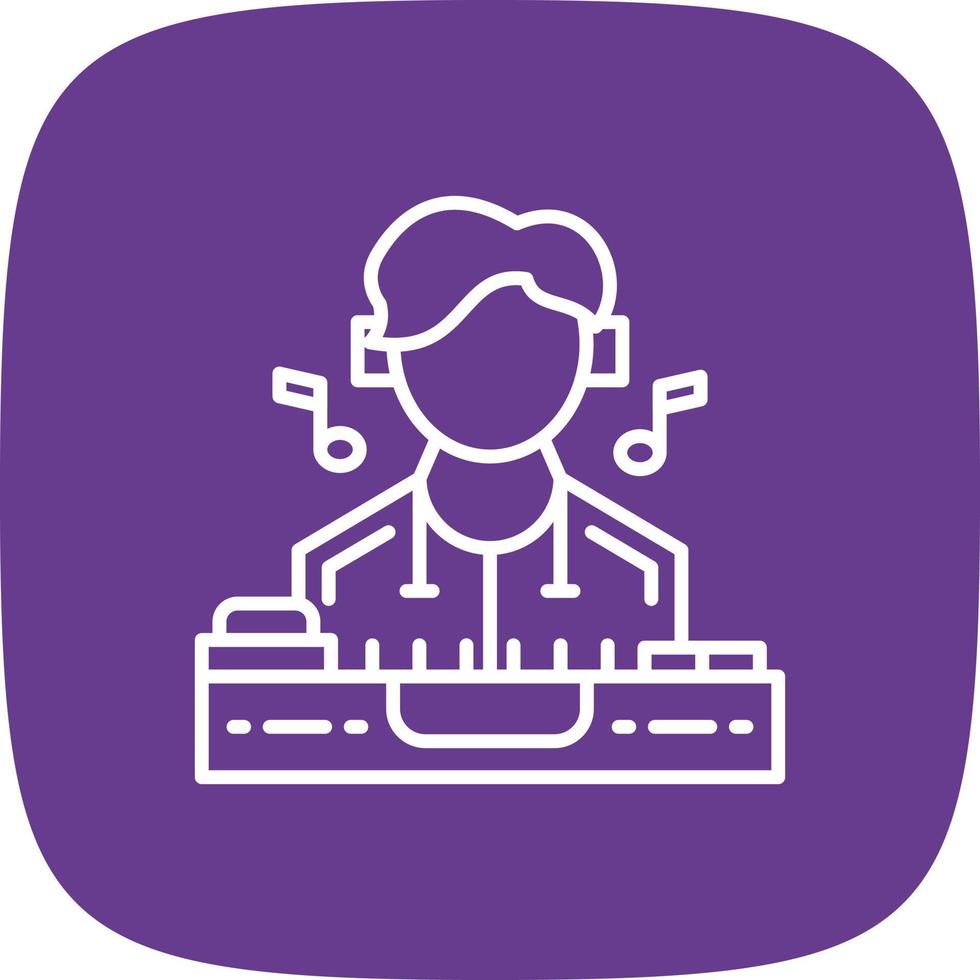 DJ Creative Icon Design vector