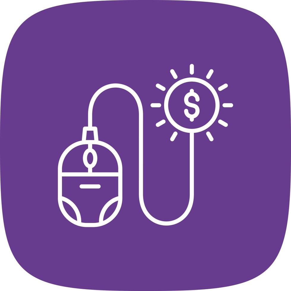 Pay Per Click Creative Icon Design vector
