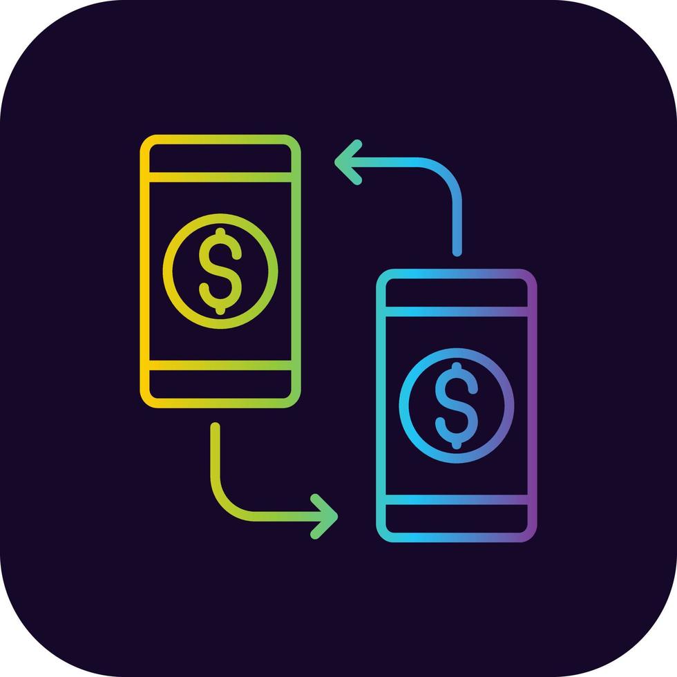 Online Transfer Creative Icon Design vector