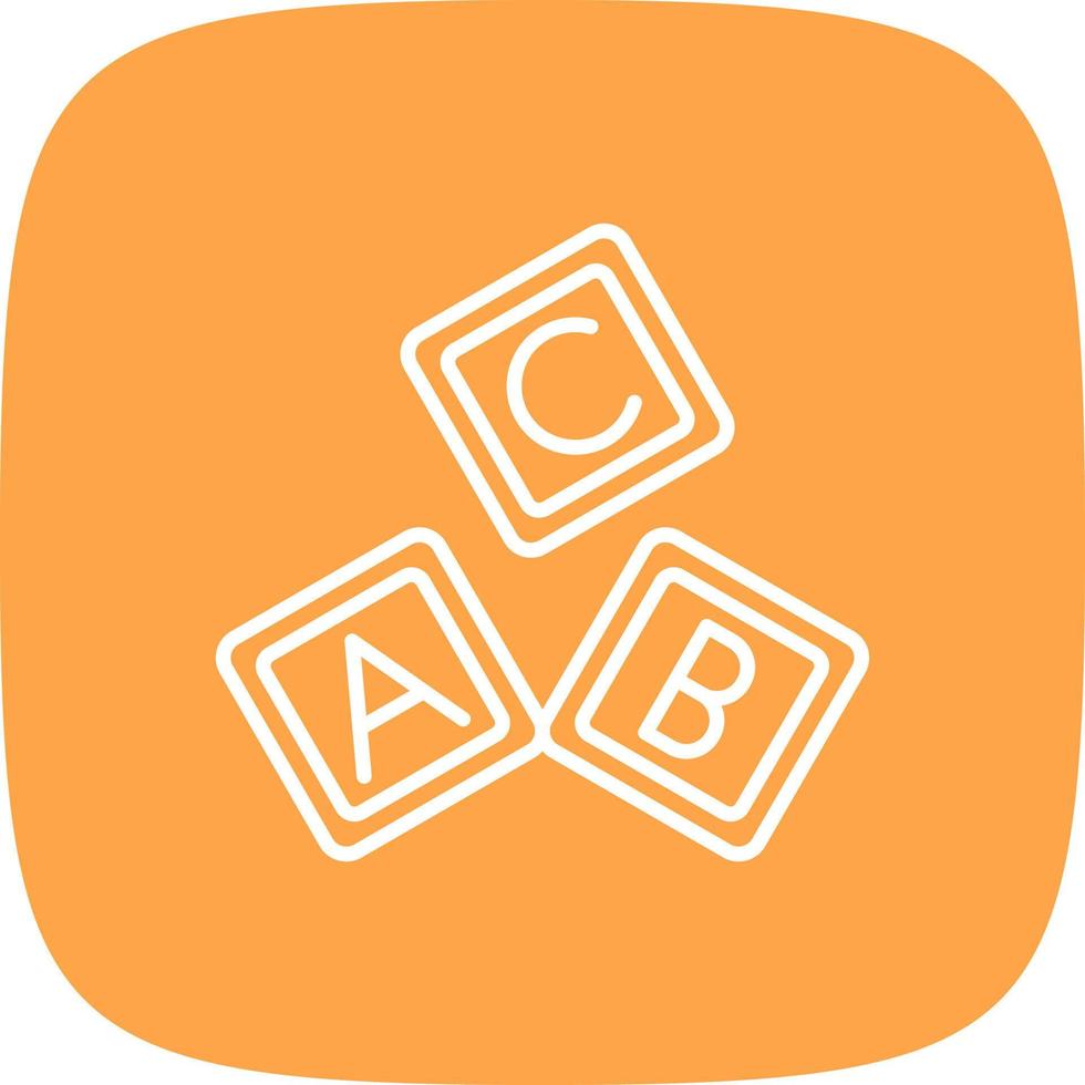 Abc Block Creative Icon Design vector