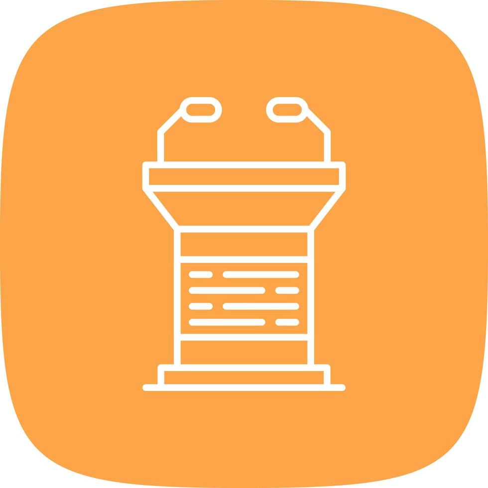 Lectern Creative Icon Design vector