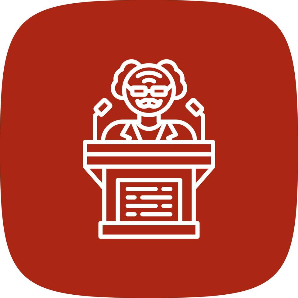 Politician Creative Icon Design vector