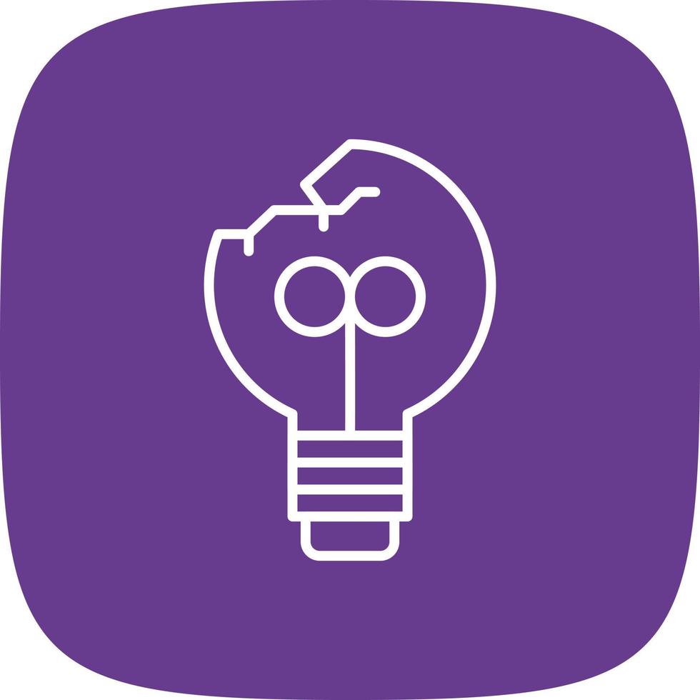 Light Bulb Creative Icon Design vector