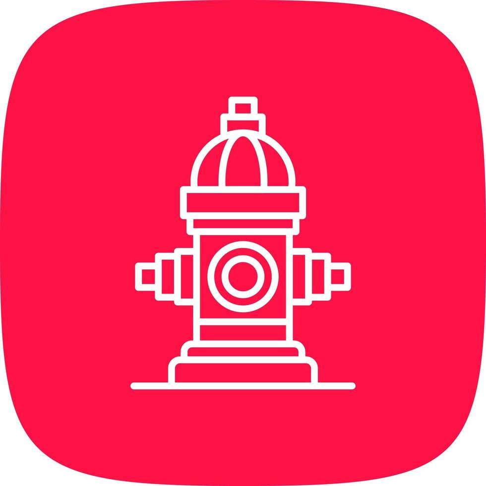 Fire Hydrant Creative Icon Design vector