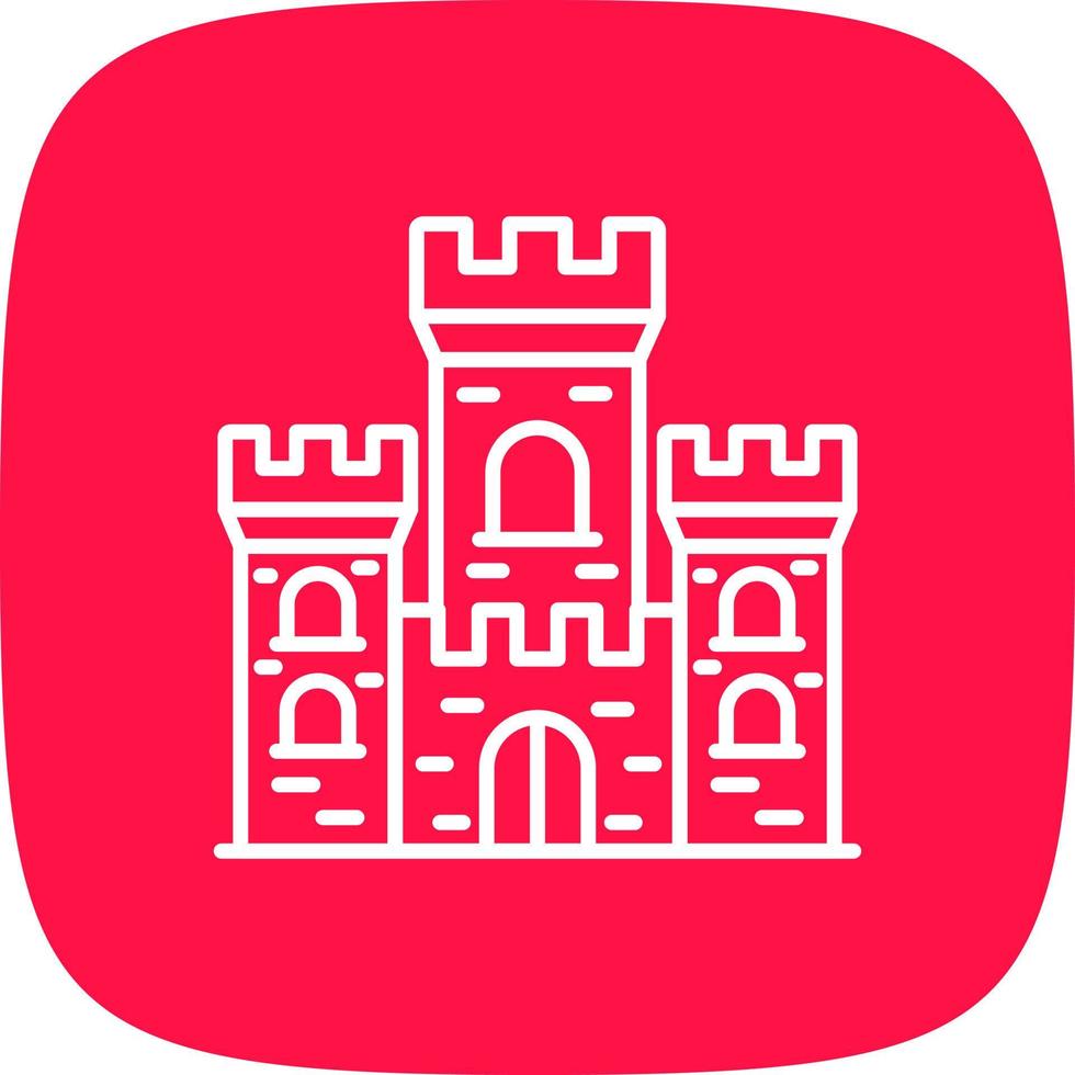 diseño de icono creativo de castillo vector