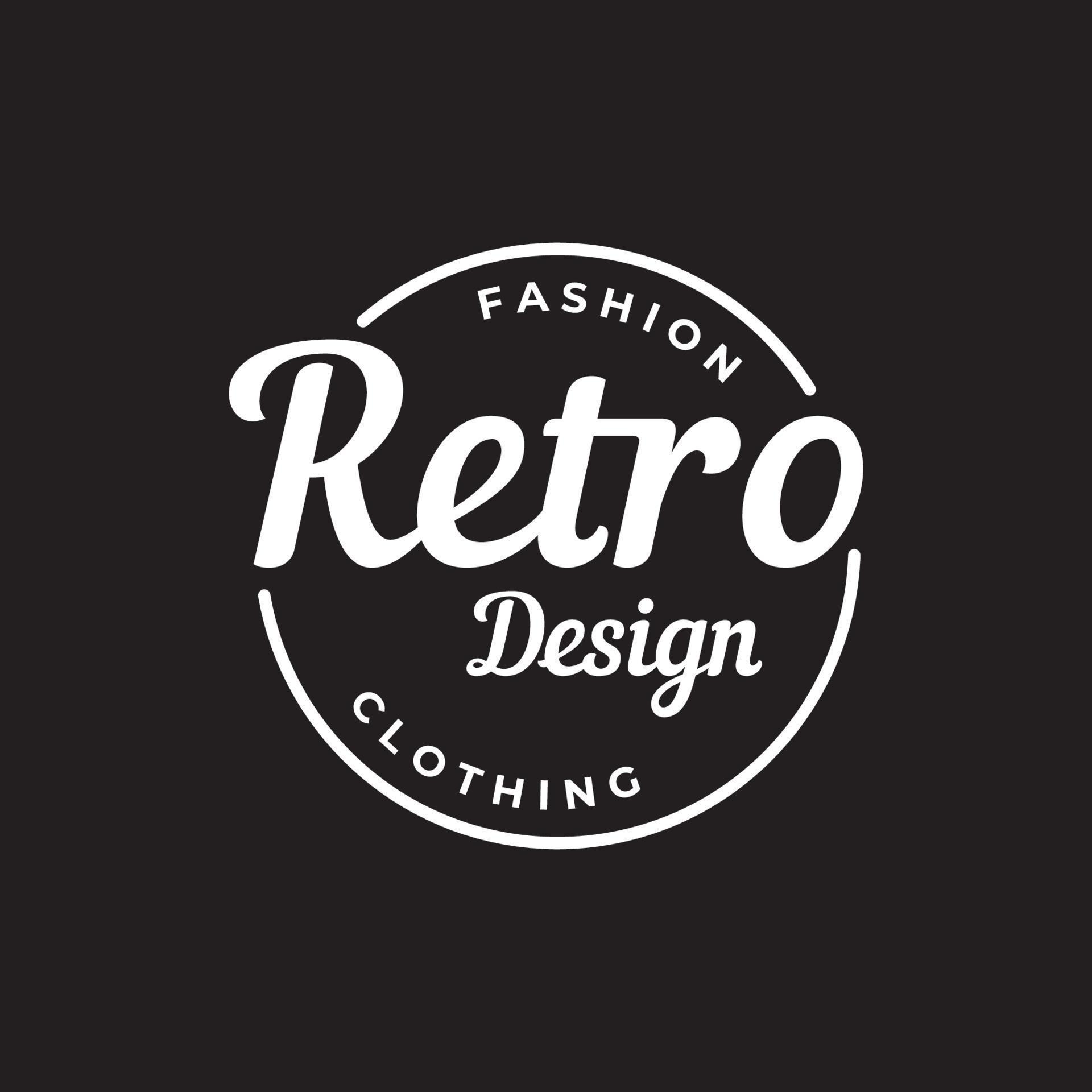 Retro hipster typography Elements Template for clothes shop, cafe, beer