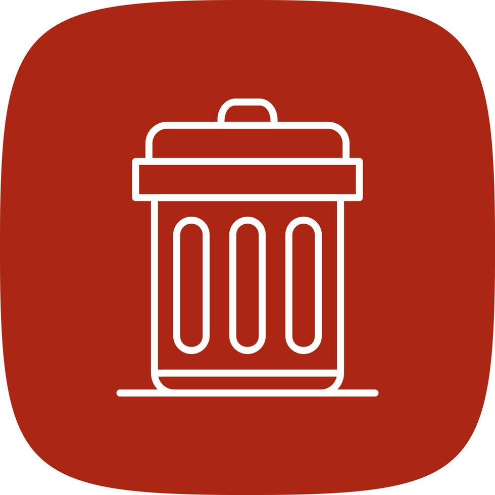 Trash Bin Creative Icon Design vector
