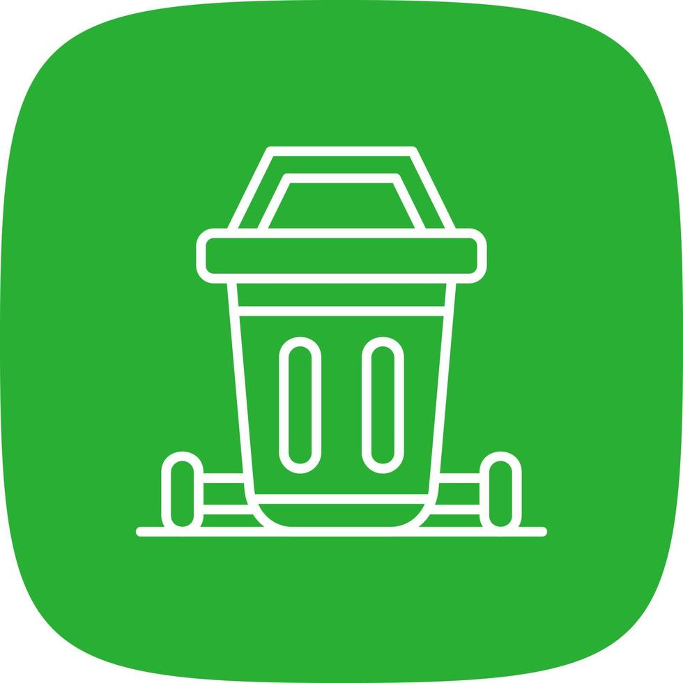 Dustbin Creative Icon Design vector