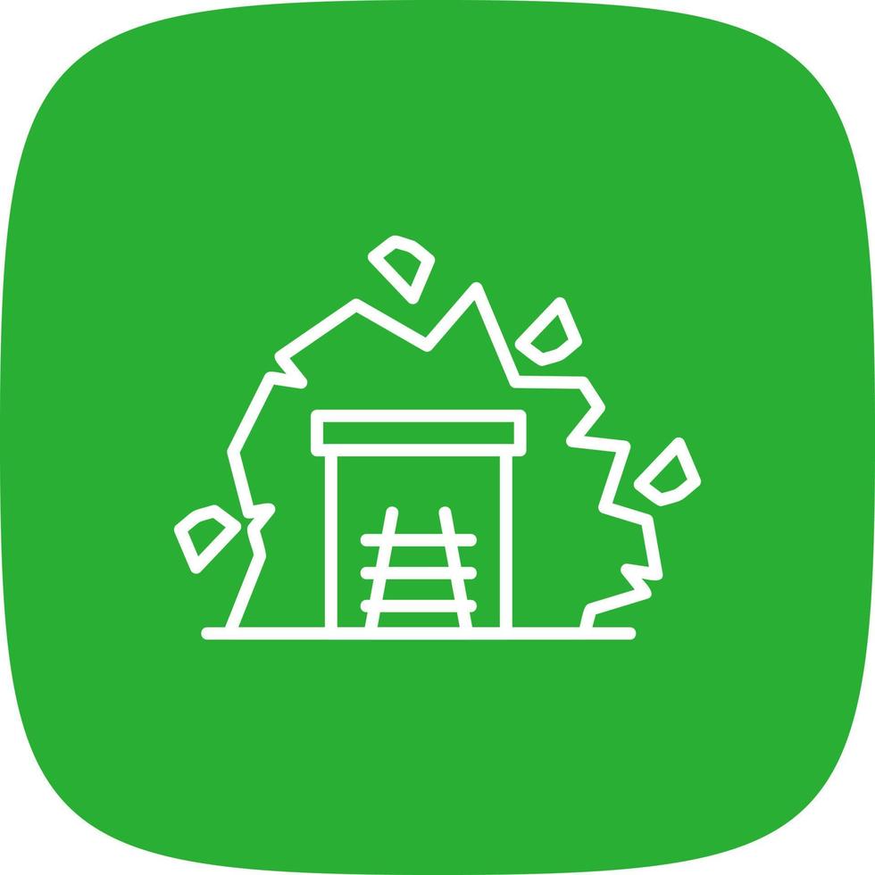 Mining Tunnel Creative Icon Design vector