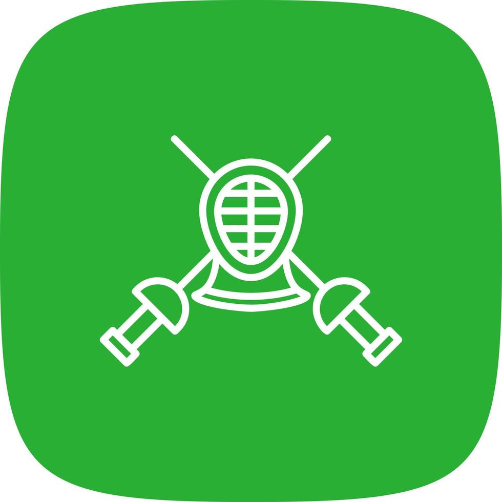 Fencing Creative Icon Design vector