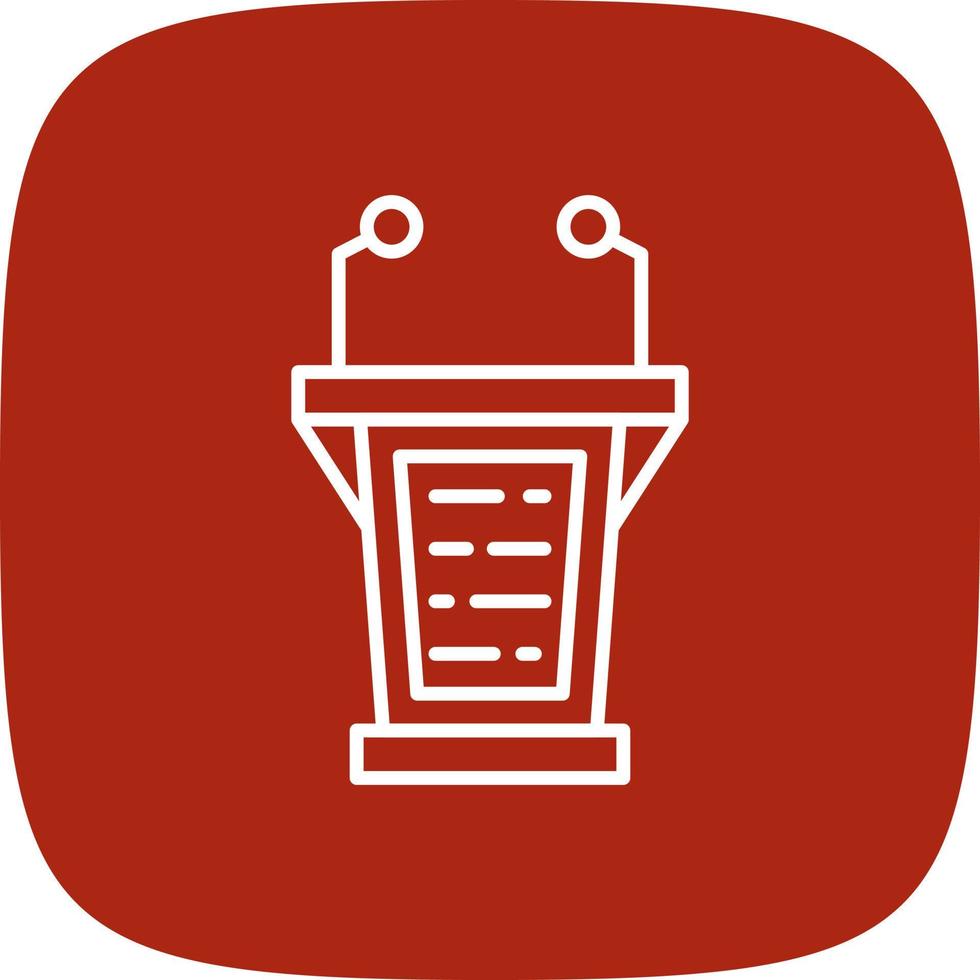 Lectern Creative Icon Design vector