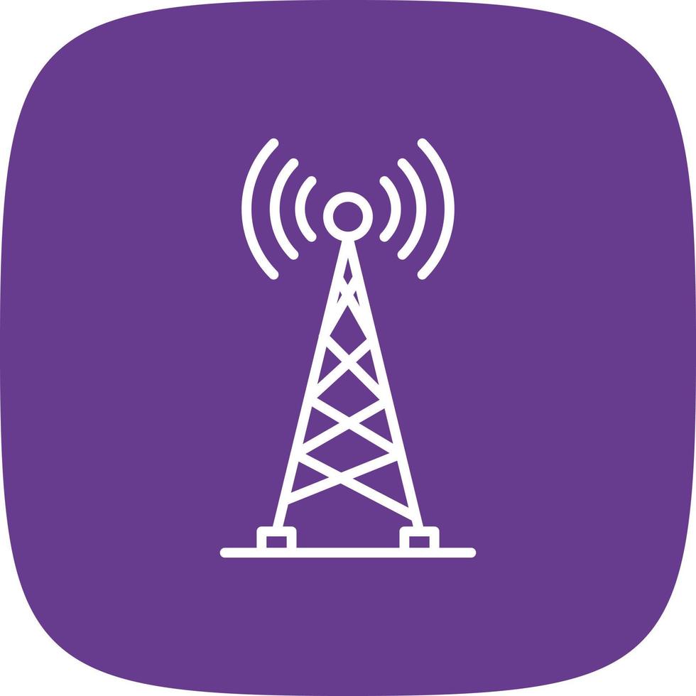 Radio Tower Creative Icon Design vector