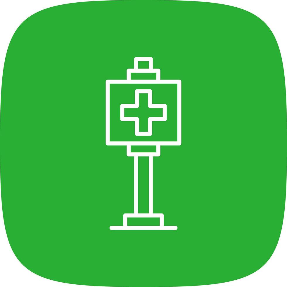 Healthcare Sign Board Creative Icon Design vector